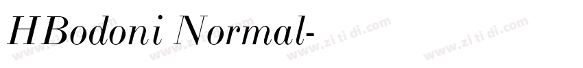 HBodoni Normal字体转换